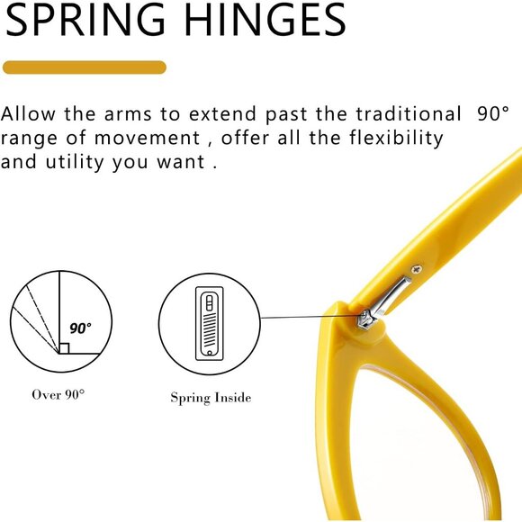 Women Cat Eye Fake Glasses Computer Glasses Anti Glare & UV Stylish Blue Light - Picture 2 of 4